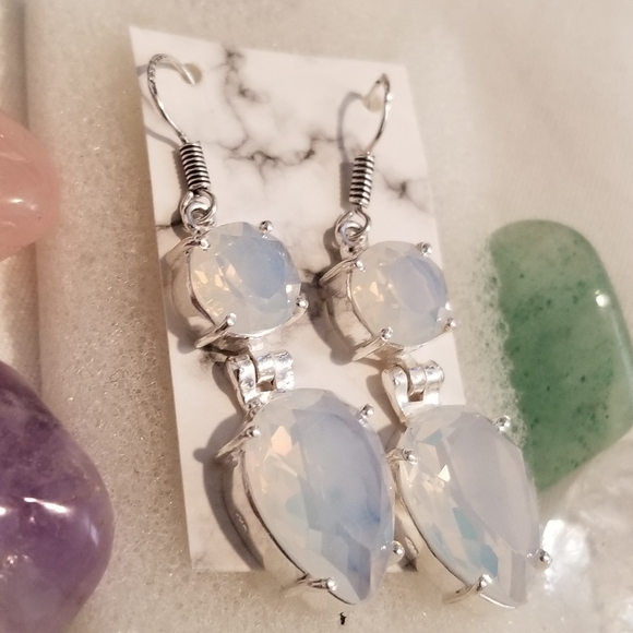 🌺BOGO Free Opalite & Sterling Silver Earrings - Picture 3 of 6